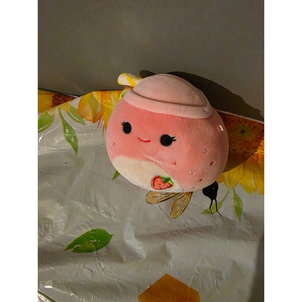 Squishmallows Pink Strawberry Milkshake Plush Toy Fruit Collection